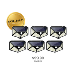 SolarGuard Motion Sensor Wall Light – 100 LED Waterproof Outdoor Solar Light