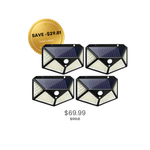 SolarGuard Motion Sensor Wall Light – 100 LED Waterproof Outdoor Solar Light